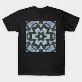 Abstract Sci-fi bio-tech Kaleidoscope pattern (Seamless) 16 T-Shirt